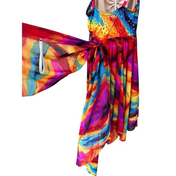 Costume Gallery 16248 Rainbows in the Sky Size large child recital tap dance - Picture 3 of 9